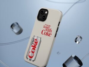 diet coke can phone case — "things go better with coke" magnetic impact resistant case