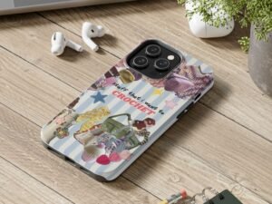 crochet collage tough phone case — "stuff that i want to crochet" protective cover