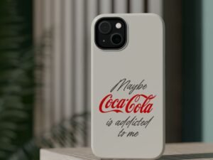 coca cola "maybe i'm addicted" impact magnetic phone case