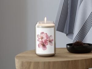 cherry blossom soy candle — 13.75oz scented jar