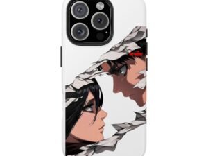 anime face off tough phone case — dramatic duo protective cover